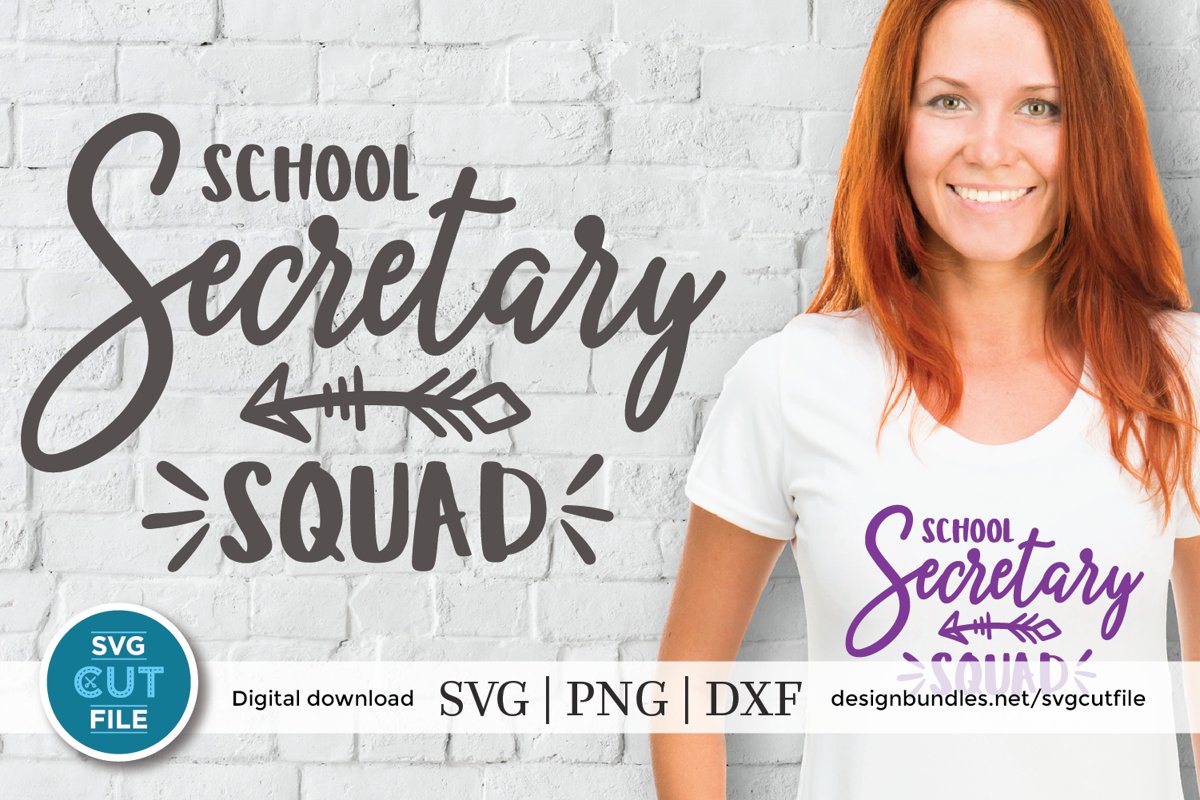 School secretary svg - a school secretary squad svg example image 1