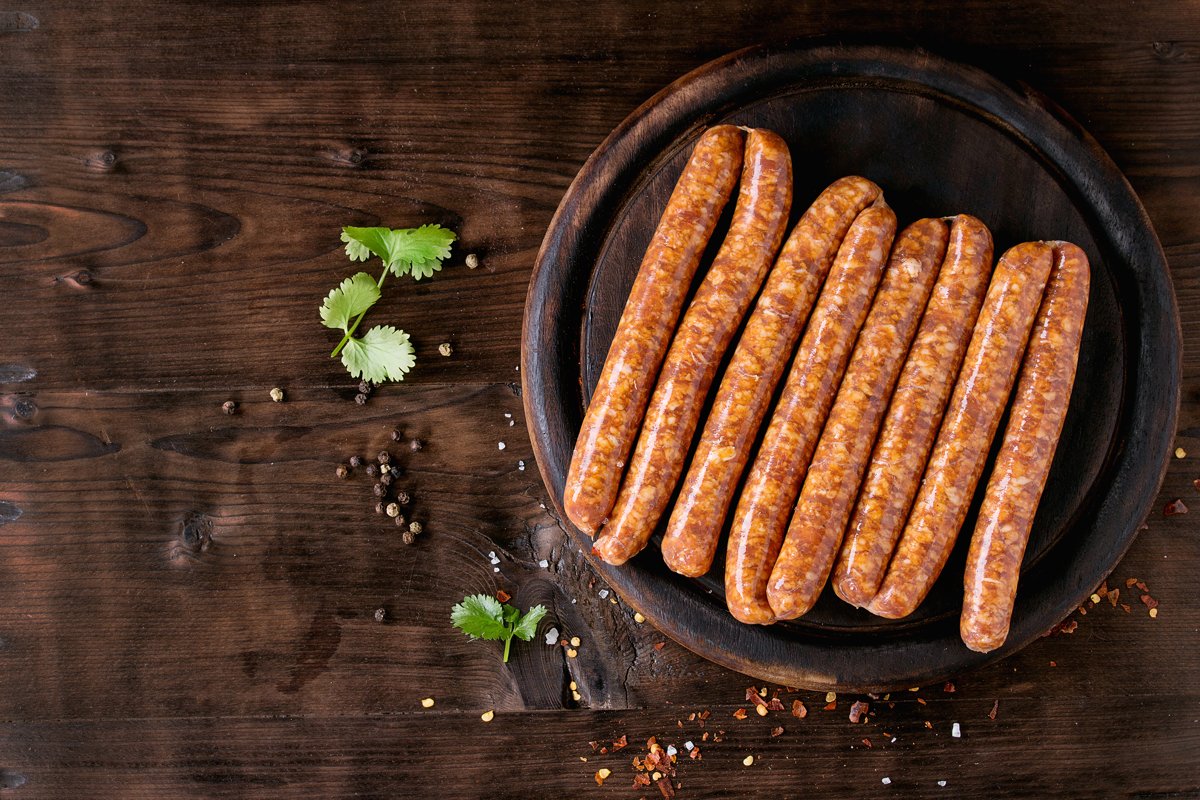 Raw sausages for BBQ example image 1