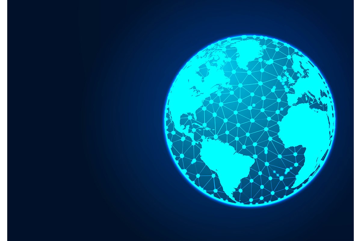 World Map, Globe, Abstract Low poly Designs, from line and d example image 1