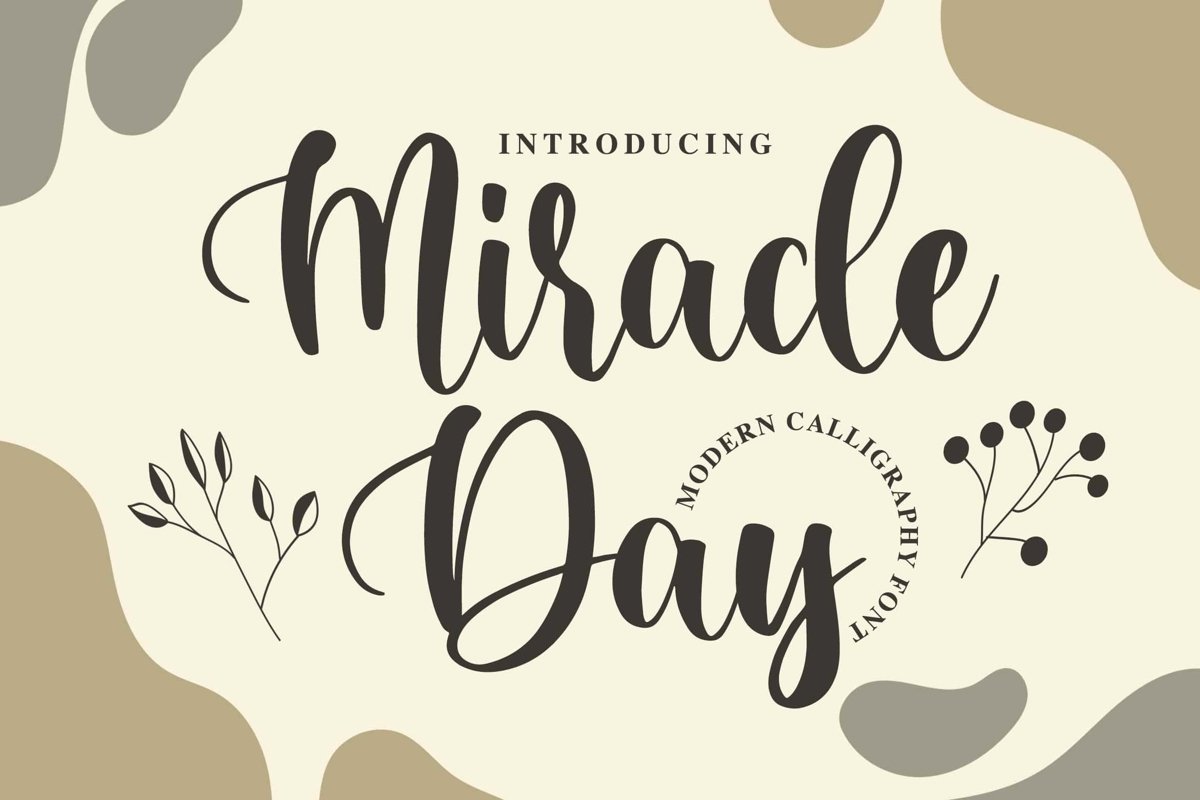 Miracle Day - Modern Calligraphy Font example image 1