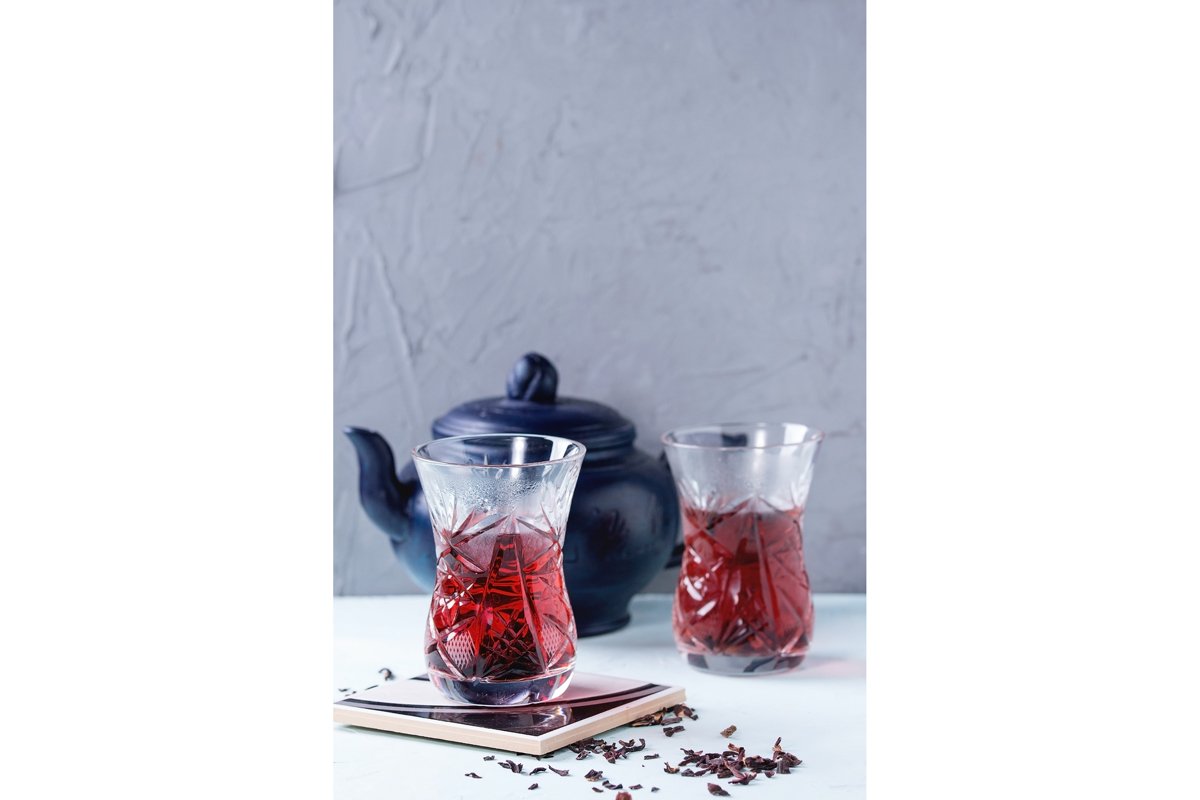 Glasses of hibiscus tea example image 1