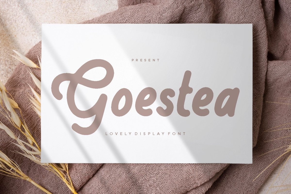 Goestea - Lovely Display Font example image 1