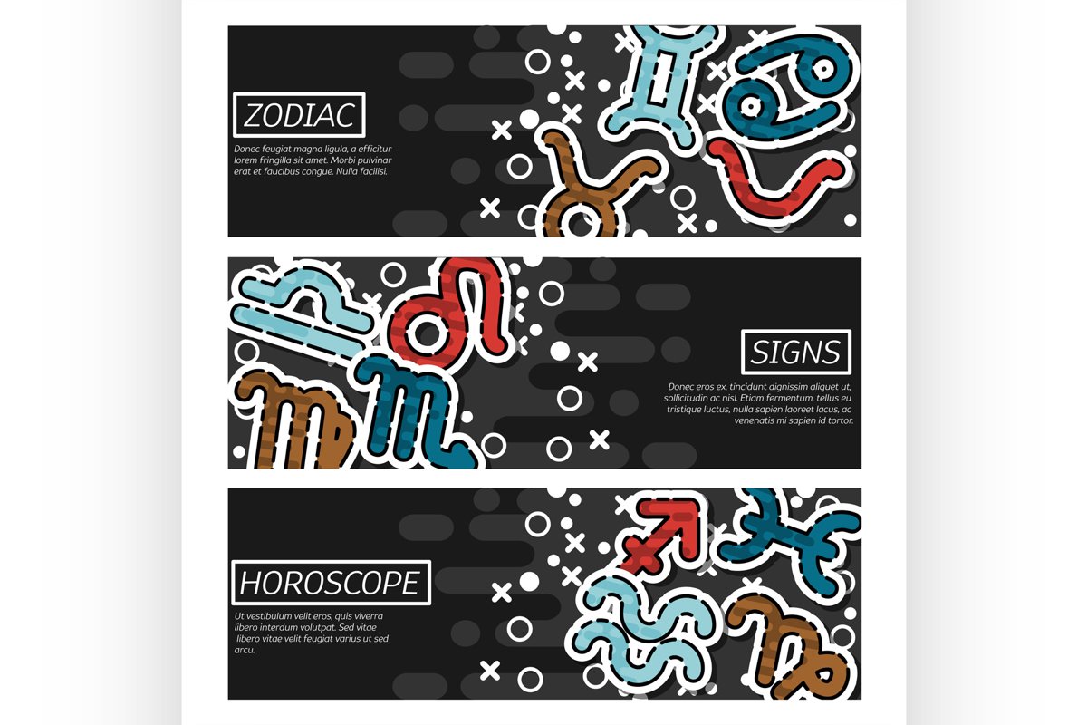 Banners about zodiac example image 1