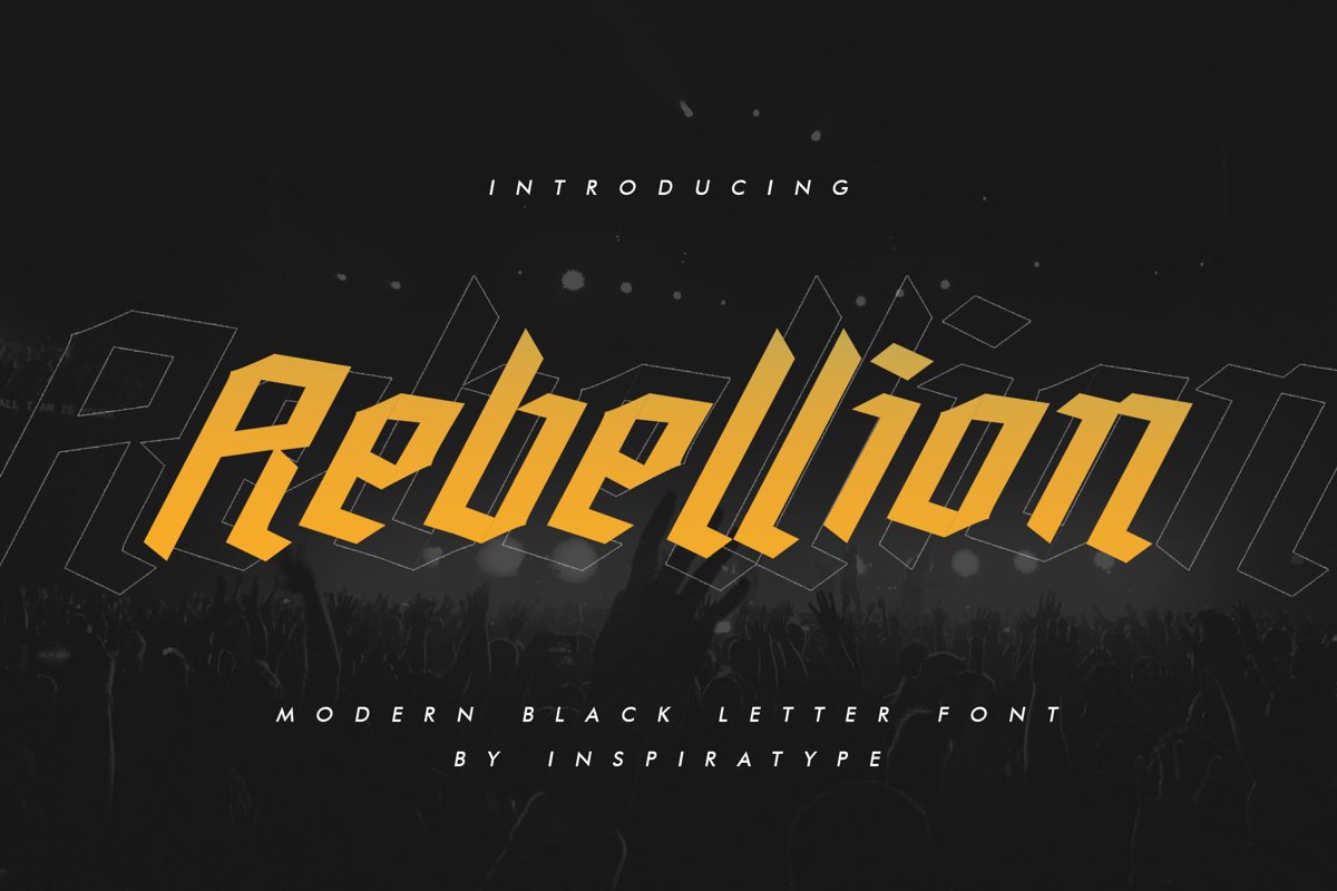 Rebellion - Modern Blackletter example image 1