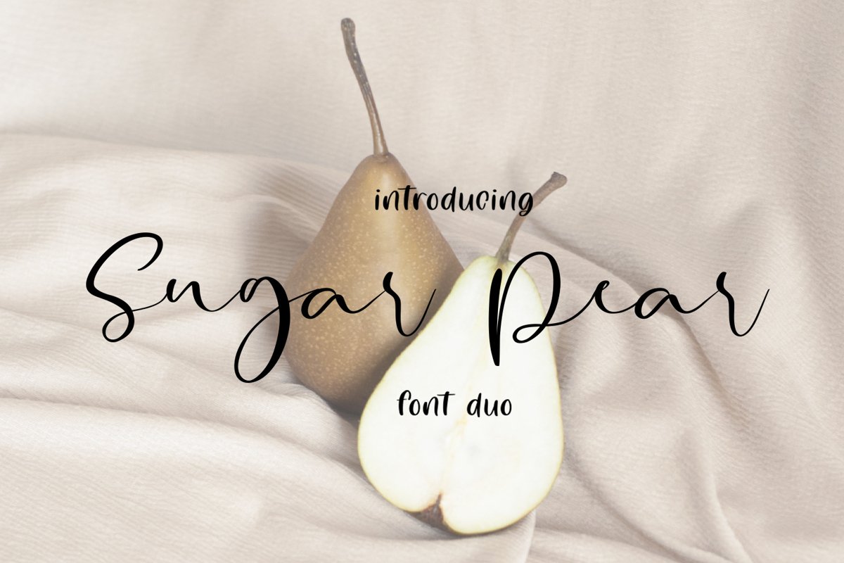Sugar Pear Font Duo example image 1