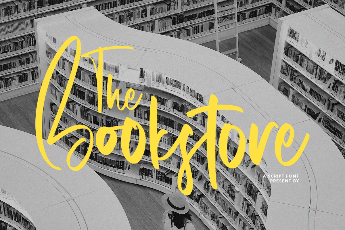 Bookstore - A Script Font example image 1