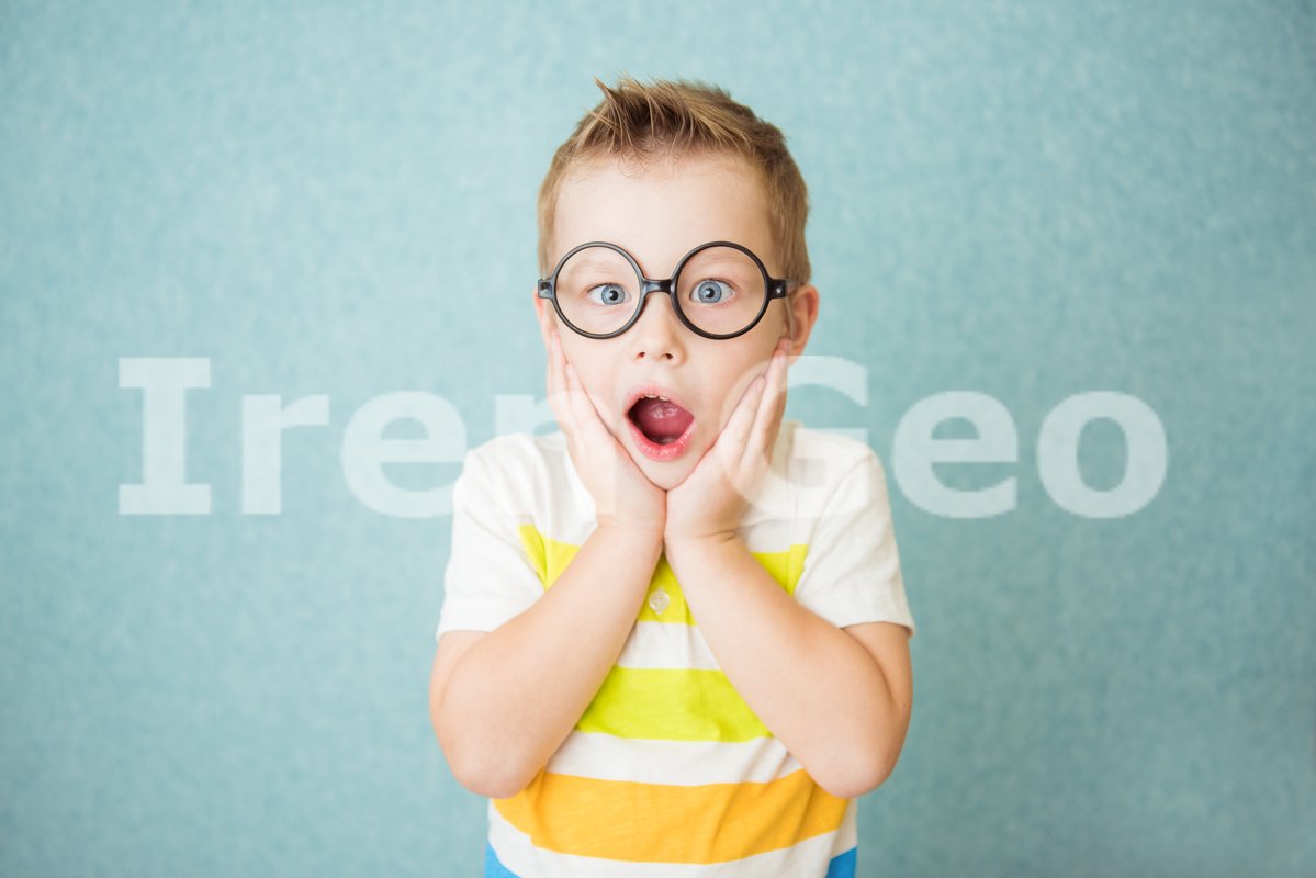 Shocked boss boy stands with her mouth open example image 1