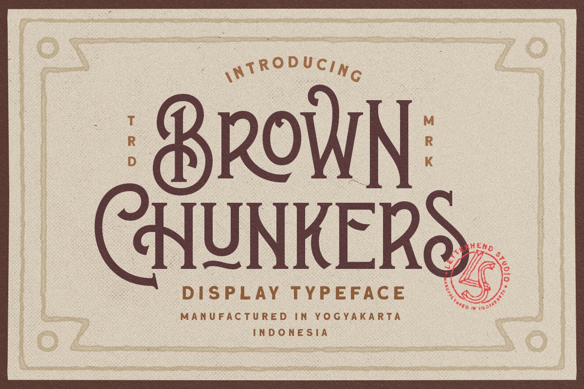 Brown Chunkers - Display Typeface example image 1
