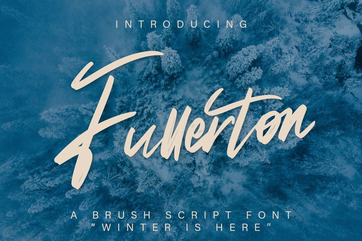 Fullerton - Brush Script Font example image 1