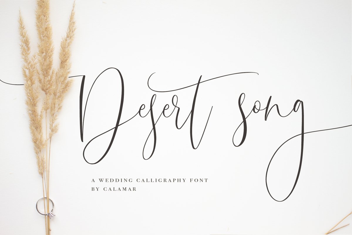 Desert Song | Calligraphy Script example image 1