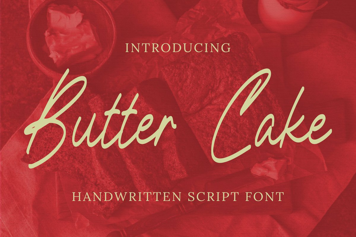 Butter Cake Font example image 1
