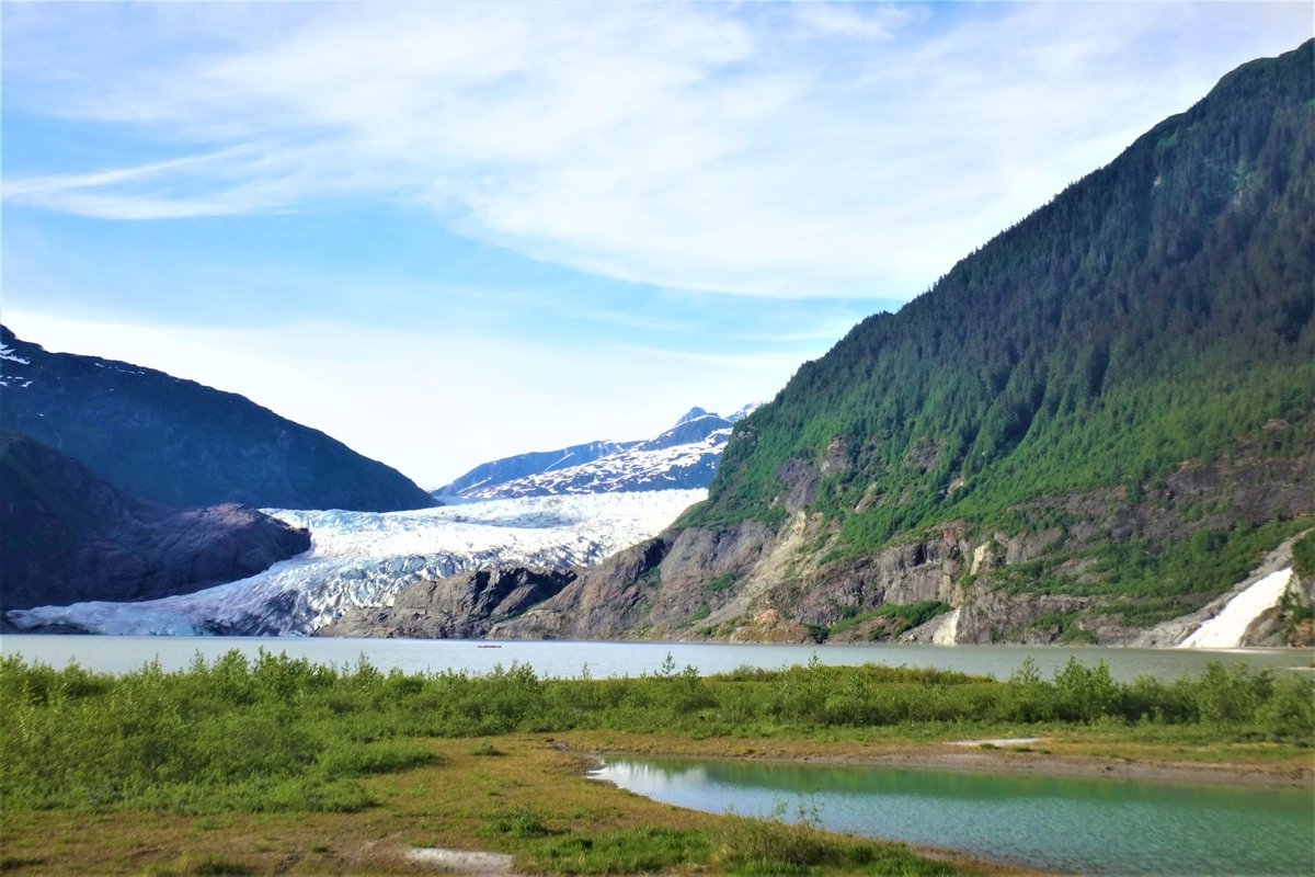Mendenhall glacier in Juneau in Alaska example image 1