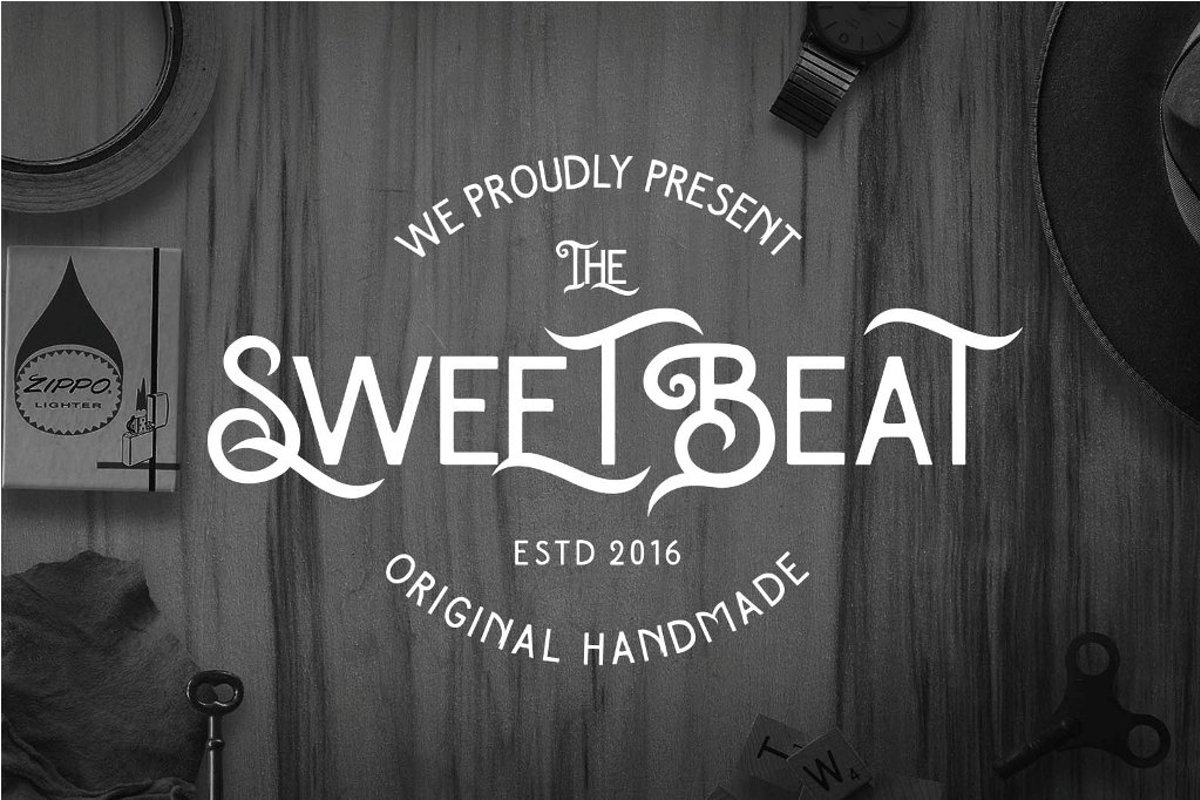 The SweetBeat Typeface example image 1