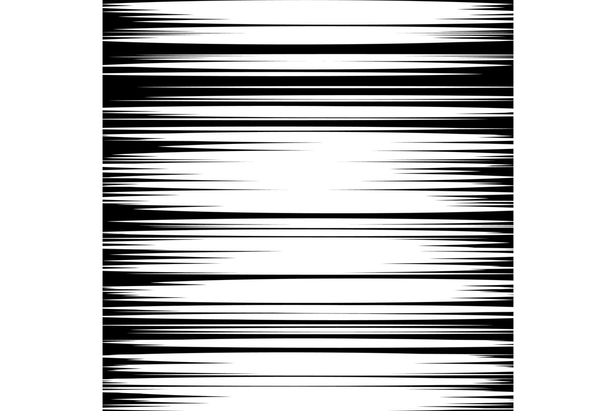 Manga Speed Lines Vector. Grunge Ray Illustration. Black And example image 1