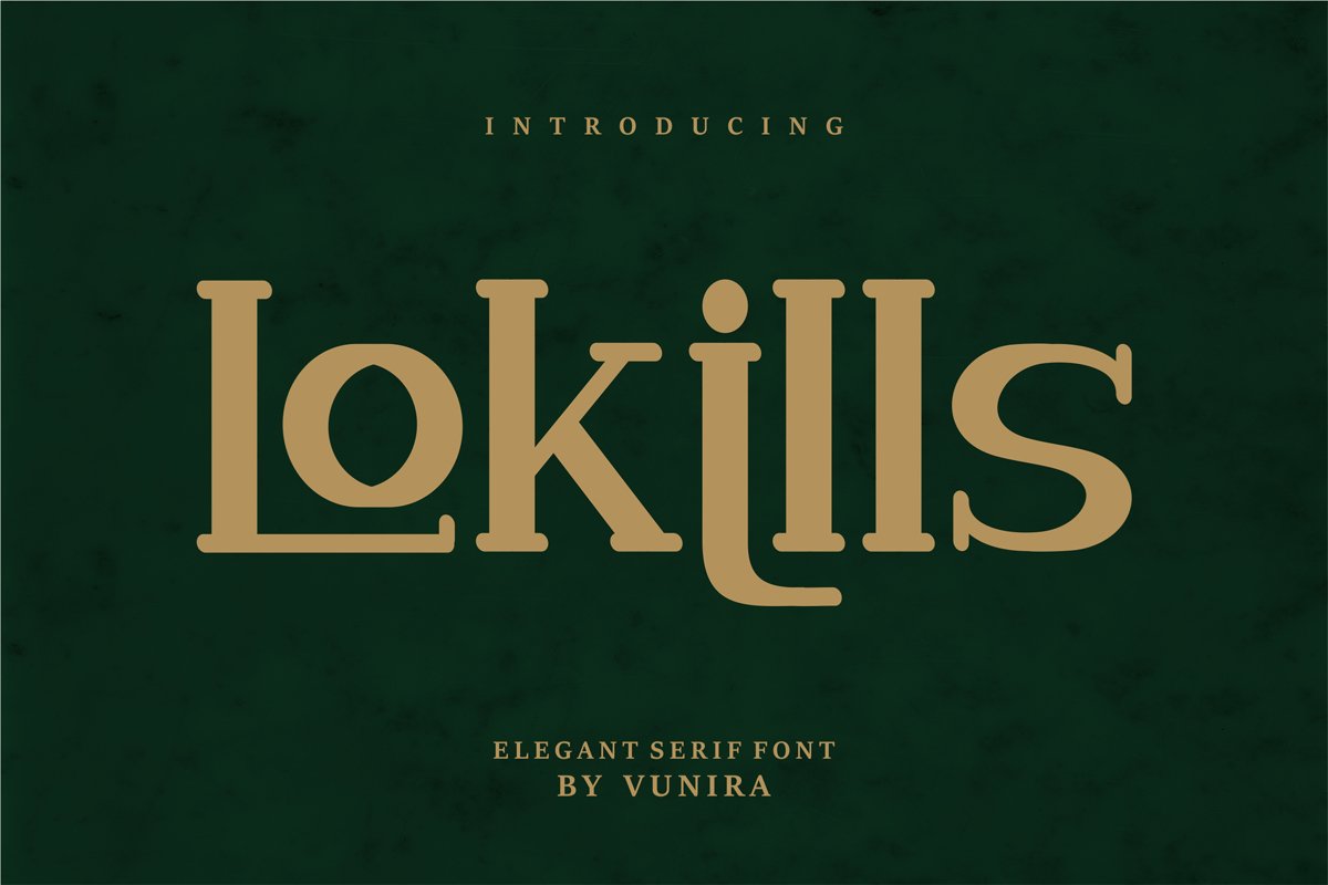 Lokills | Elegant Serif Font example image 1