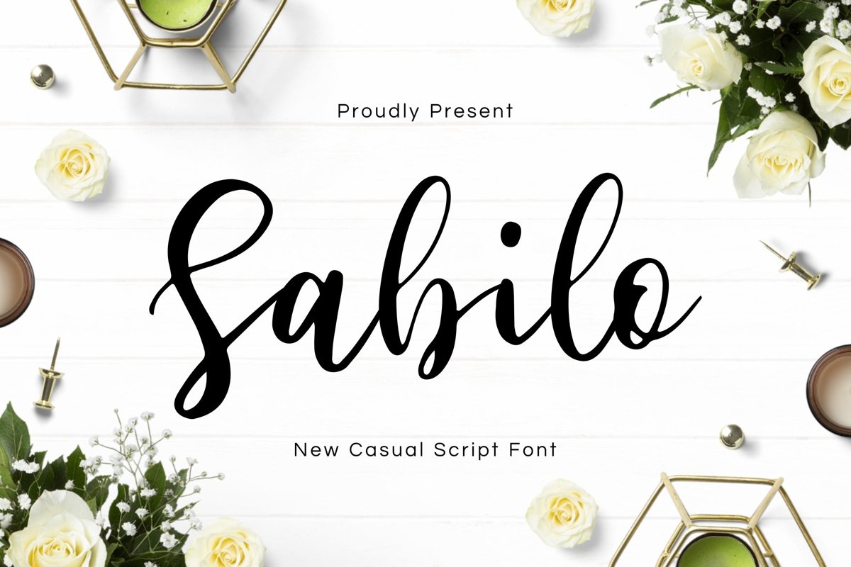 Sabilo Script Font example image 1