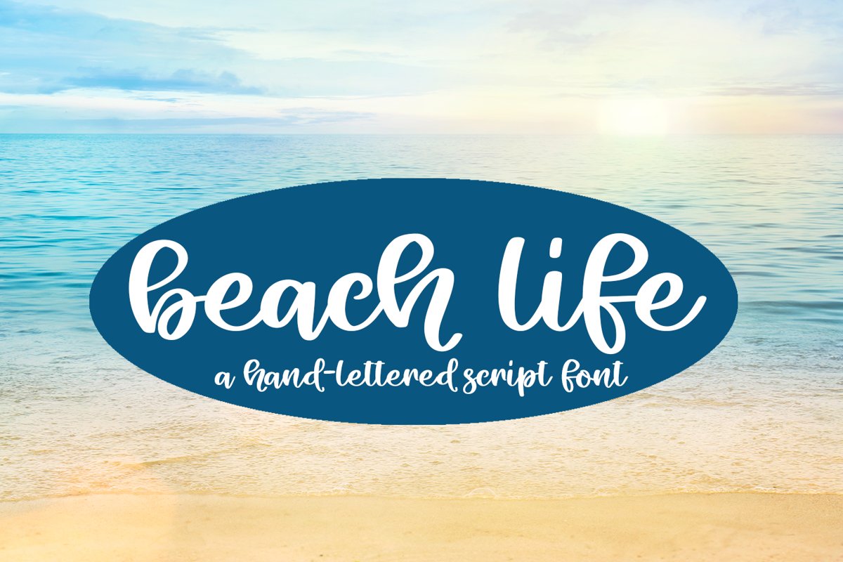 Beach Life - A Hand-Lettered Script Font example image 1