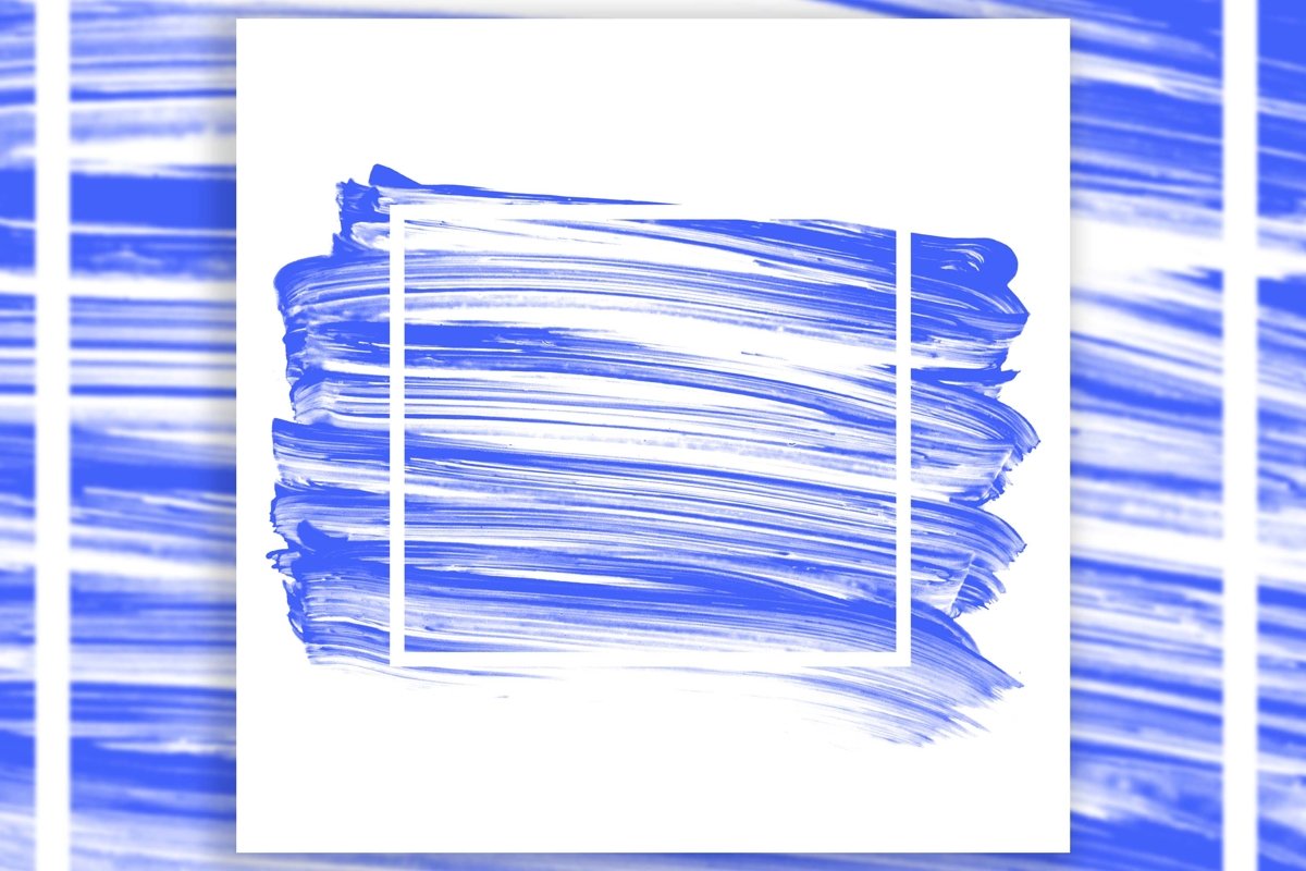 Acrylic Brush Strokes Template Background example image 1
