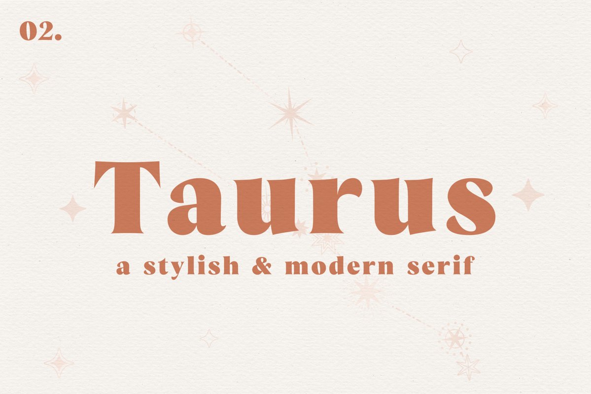 Taurus // A Stylish & Modern Serif example image 1