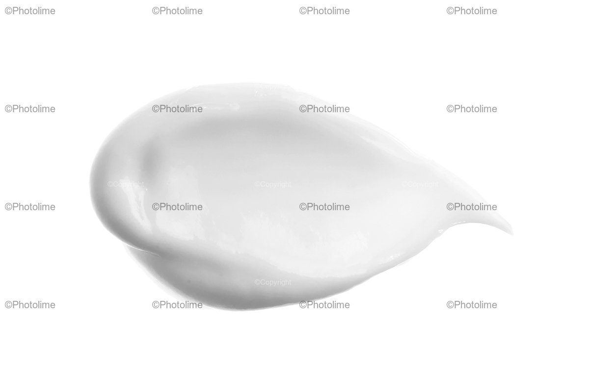 Cosmetic body lotion smear. White AA DD cream smudge example image 1