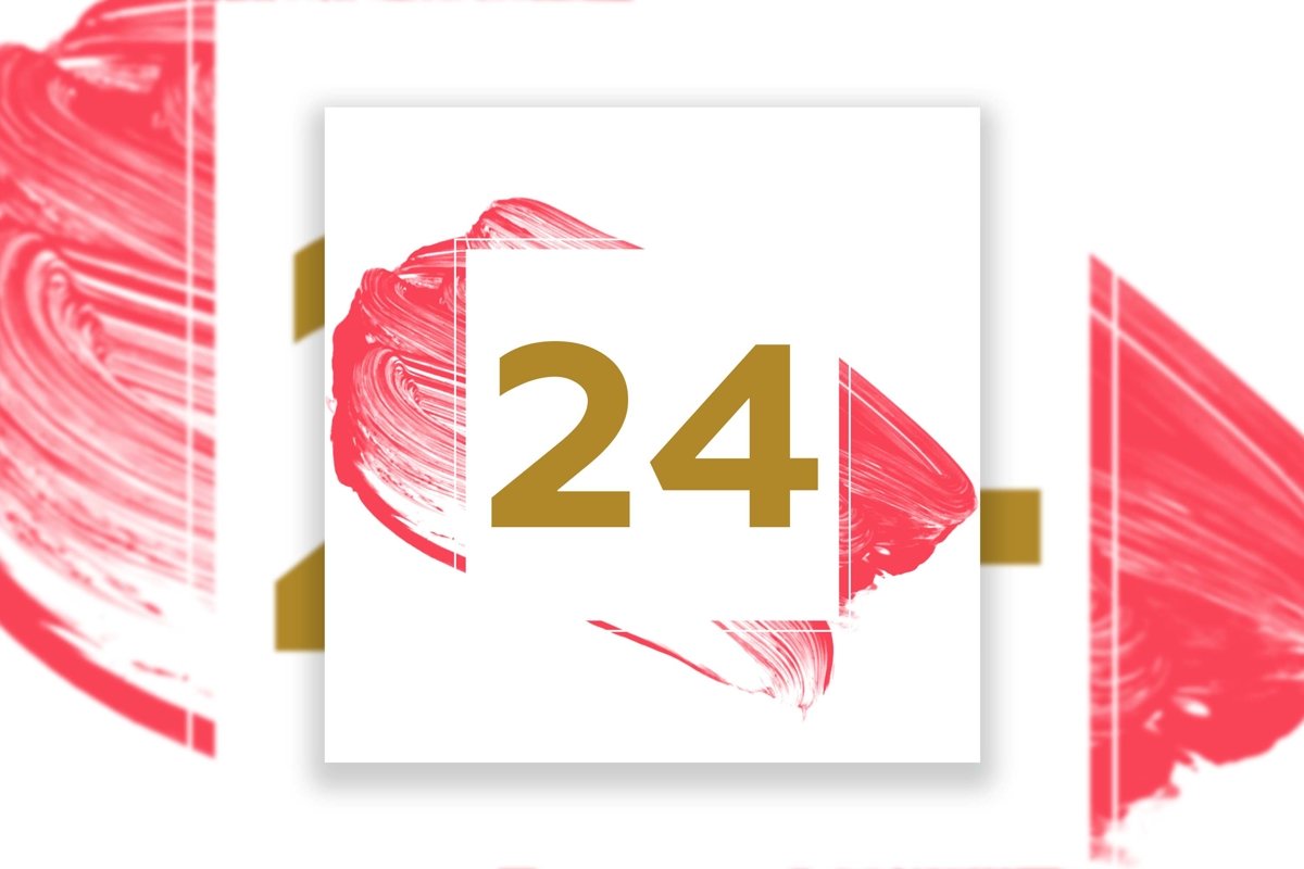 Acrylic Brush Strokes Template Background example image 1
