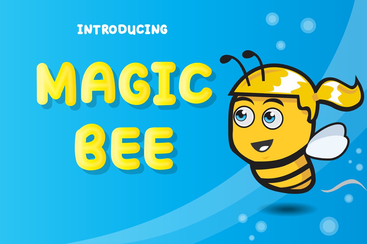 Magic Bee Display Font example image 1
