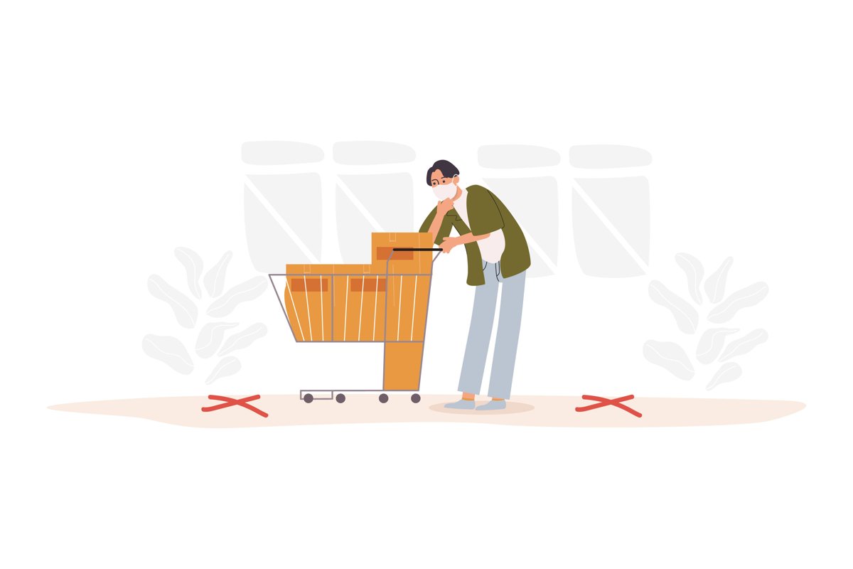 Social Distancing Illustrations example image 1