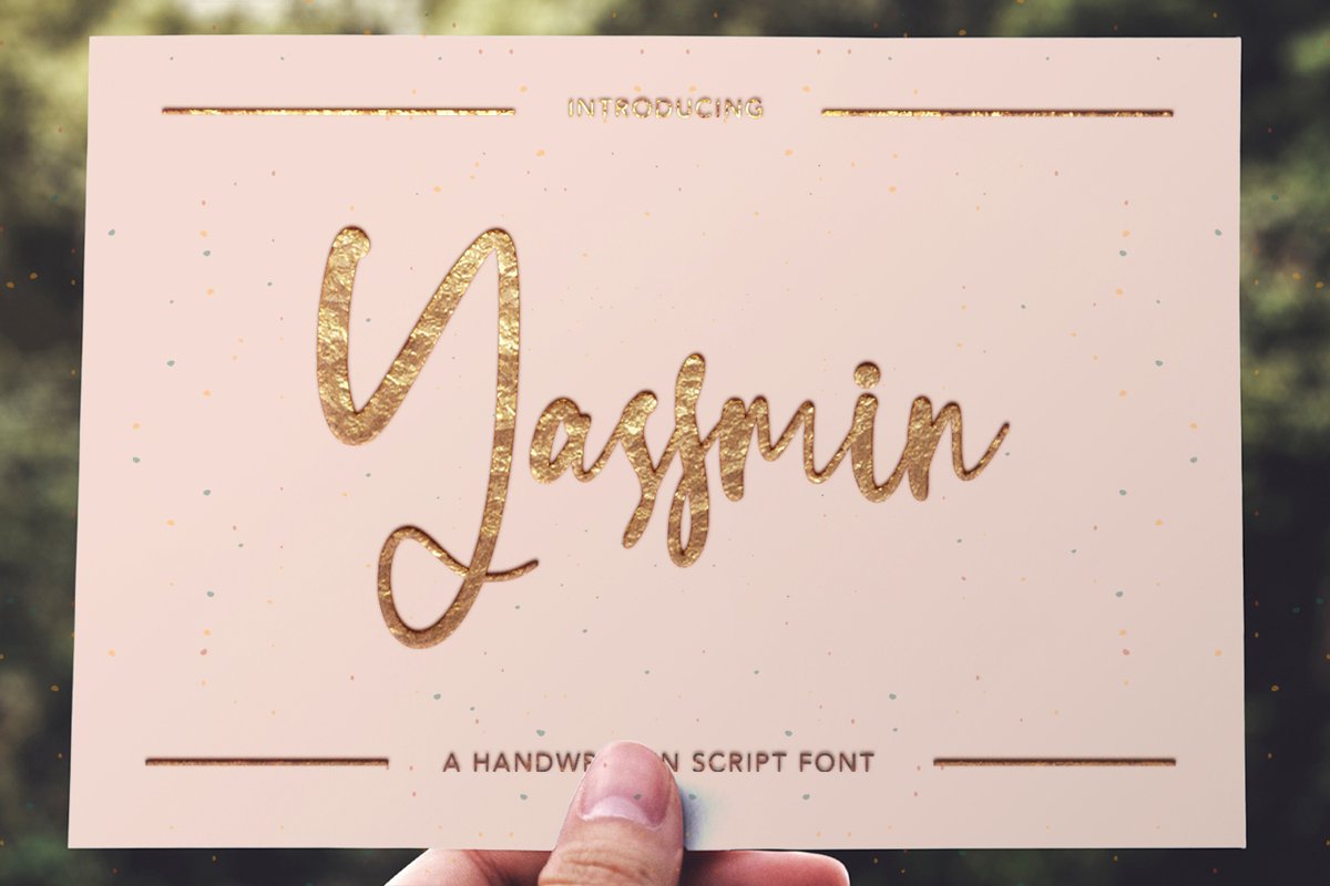 Yassmin - Handwritten Script Font example image 1