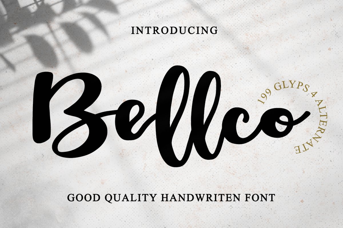 Bellco -Handwritten Font example image 1