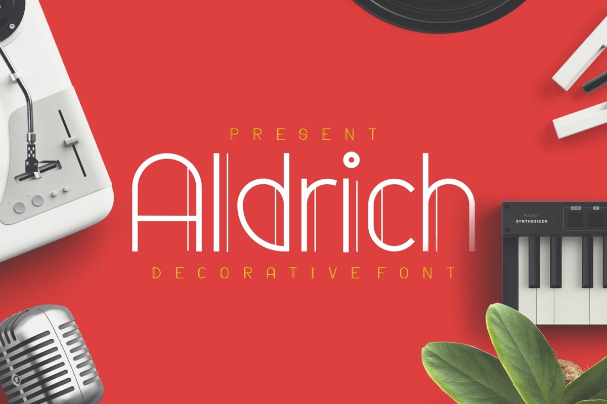 Aldrich - Decorative Display Font example image 1