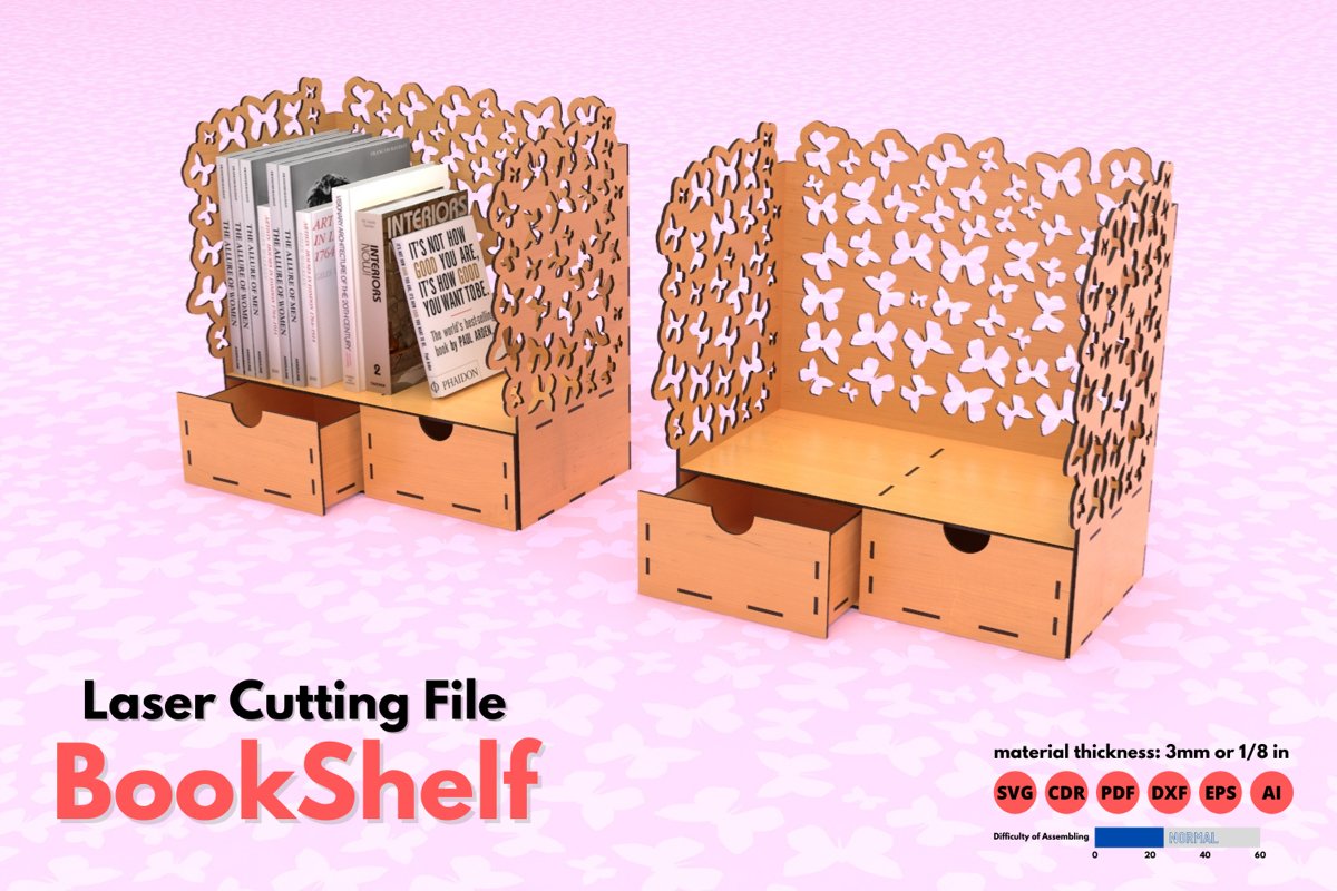 BookShelf laser cutting file