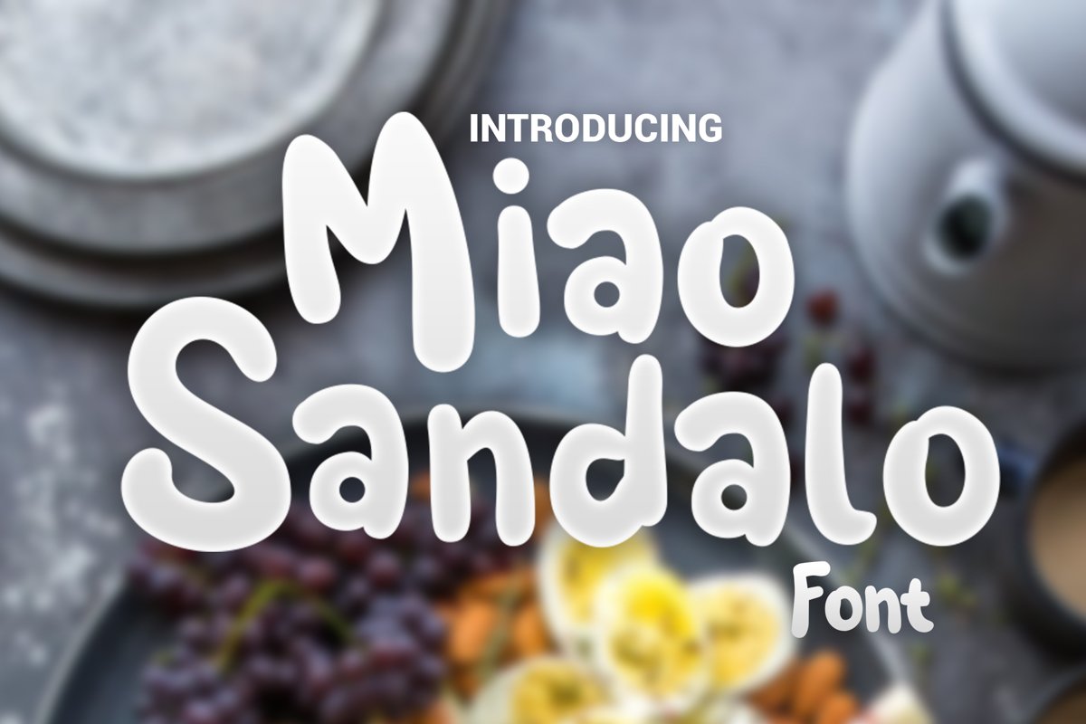 Miao Sandalo Display font example image 1