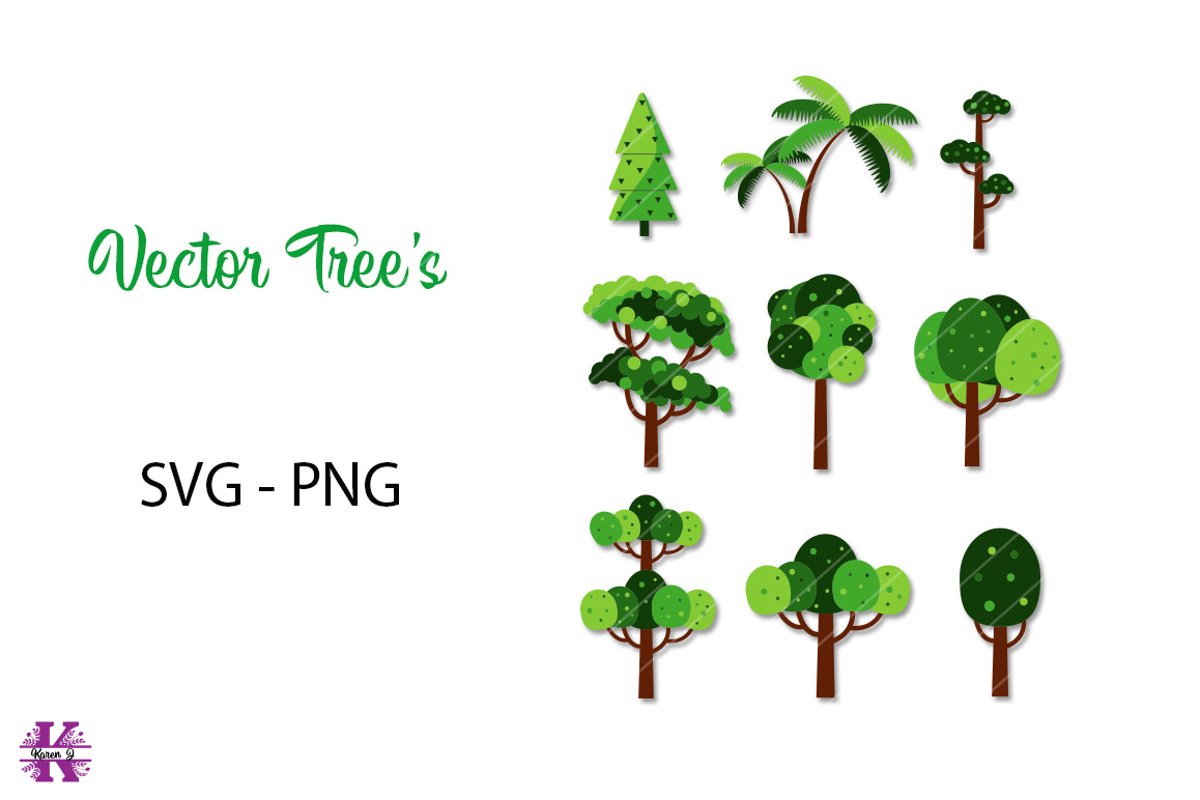 Vector Tree's SVG PNG example image 1