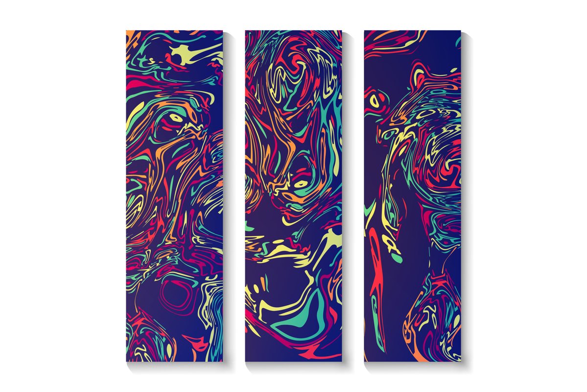 Craft Liquid Texture Vector. Colorful Background example image 1