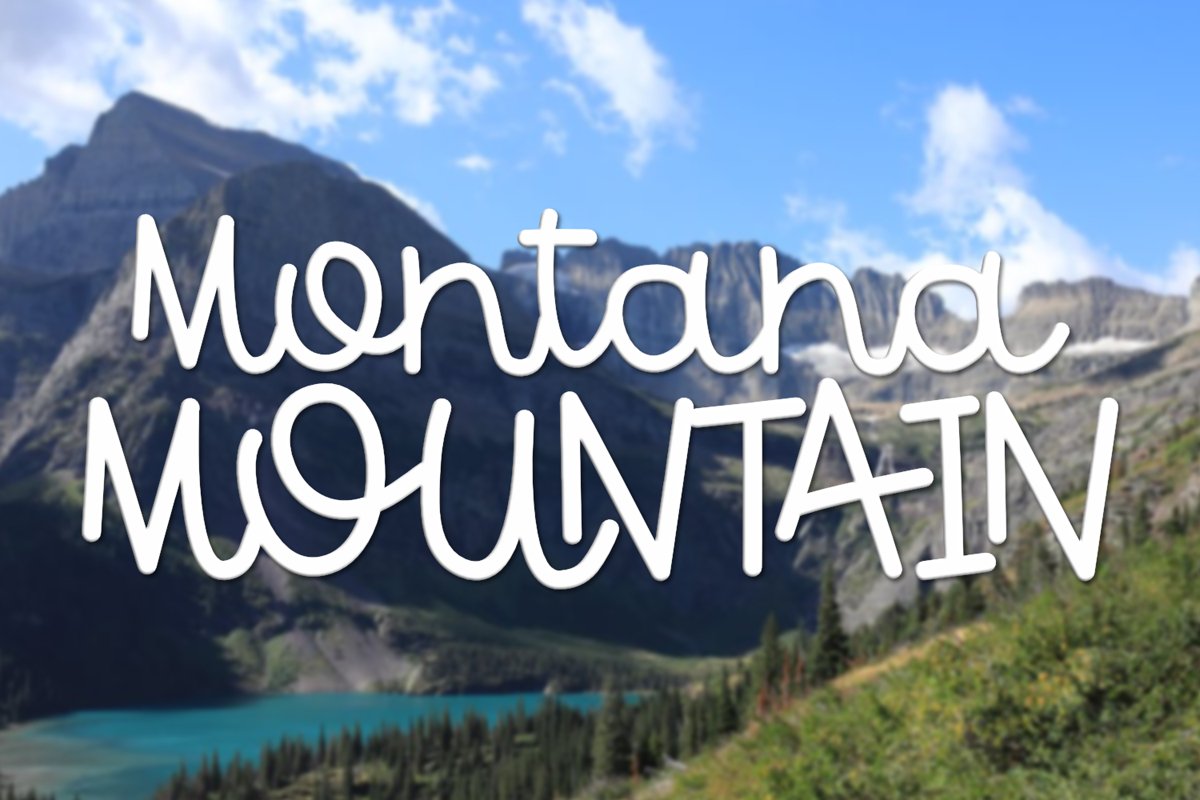 Montana Mountain - A Fun Font With Some Interlocking Letters example image 1