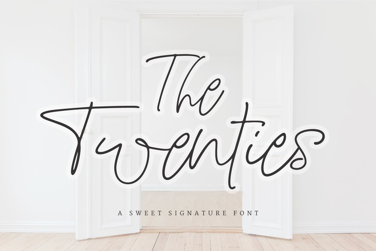 The Twenties | A Sweet Signature Font example image 1