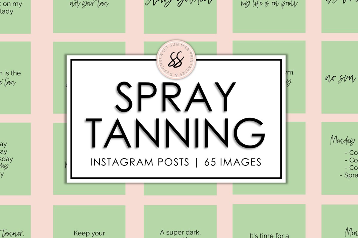Spray Tanning Spring Green Instagram Posts example image 1