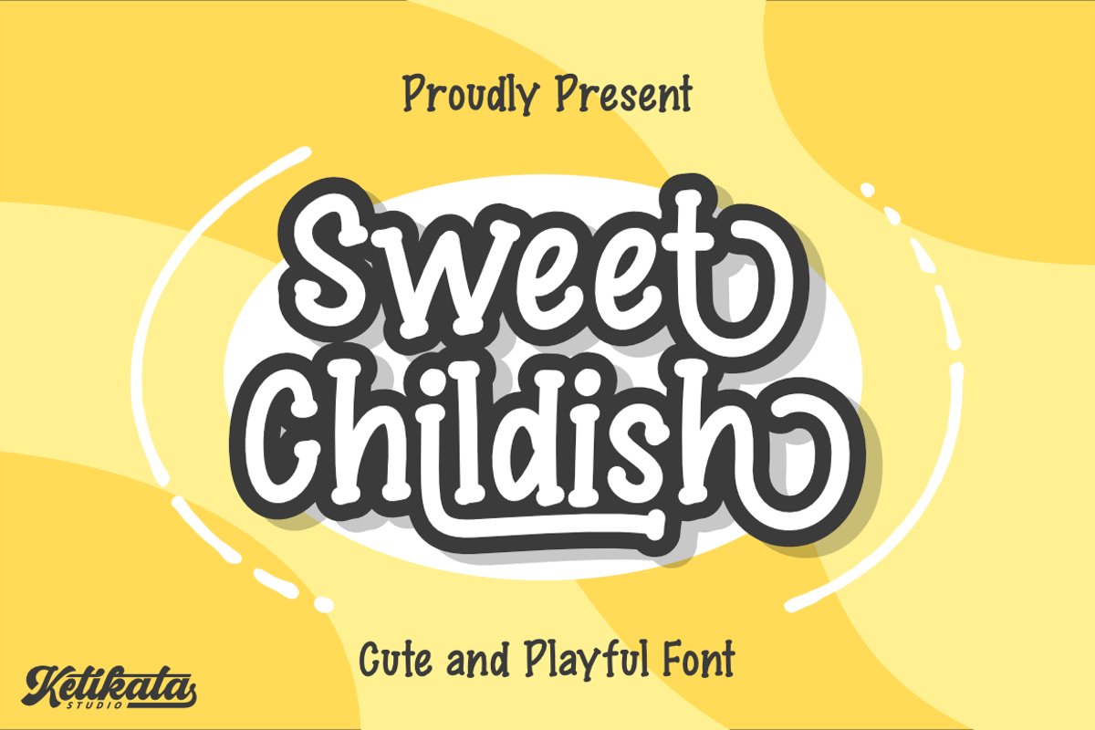 Sweet Childish Happy font example image 1