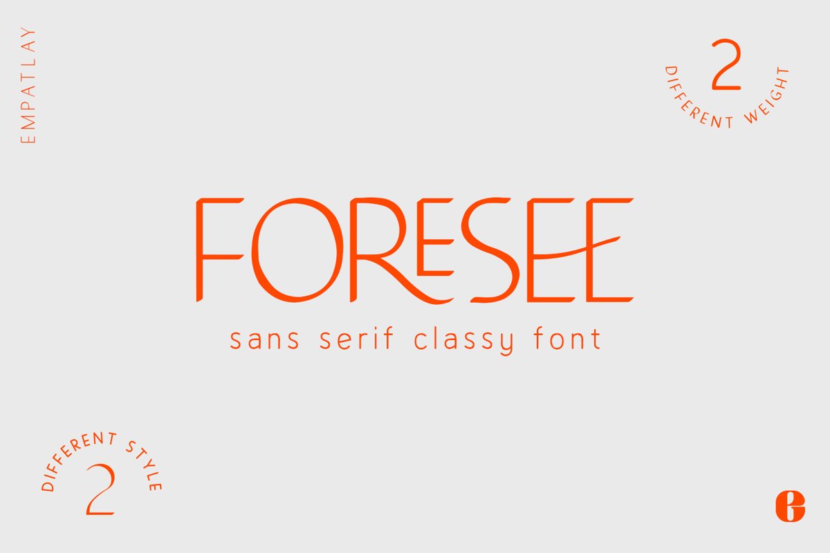 Foresee | Sans Serif Classy Font example image 1