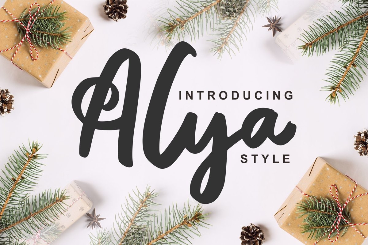 Alya | Brush Style Font example image 1