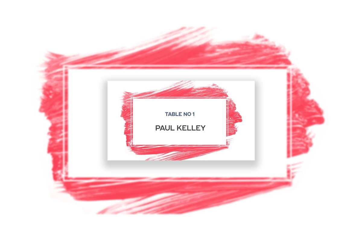 Acrylic Brush Strokes Template Background example image 1
