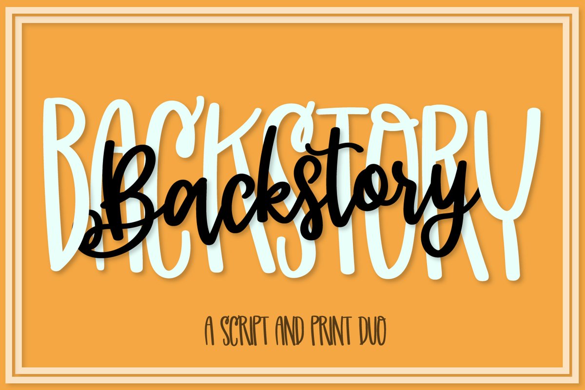 Backstory - A Fun Script & Print Duo! example image 1