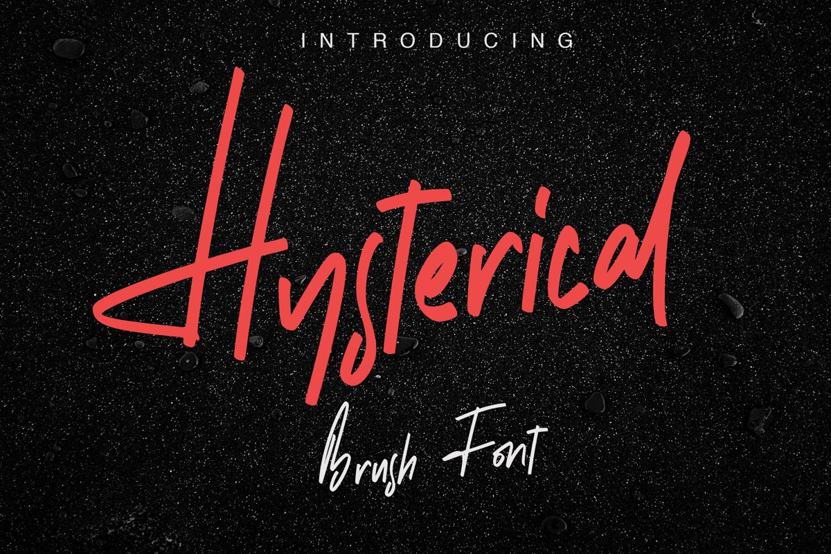 Hysterical | Brush Font example image 1