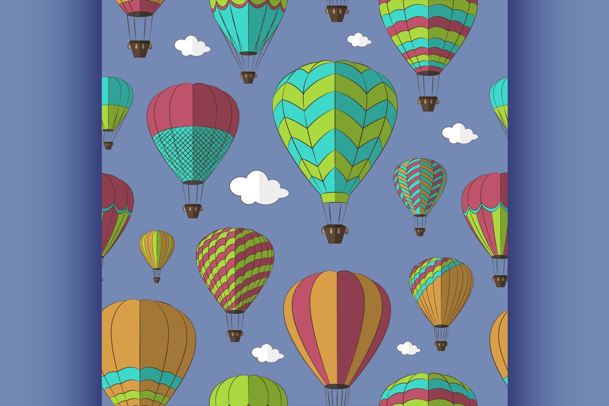 Air Balloons set pattern example image 1