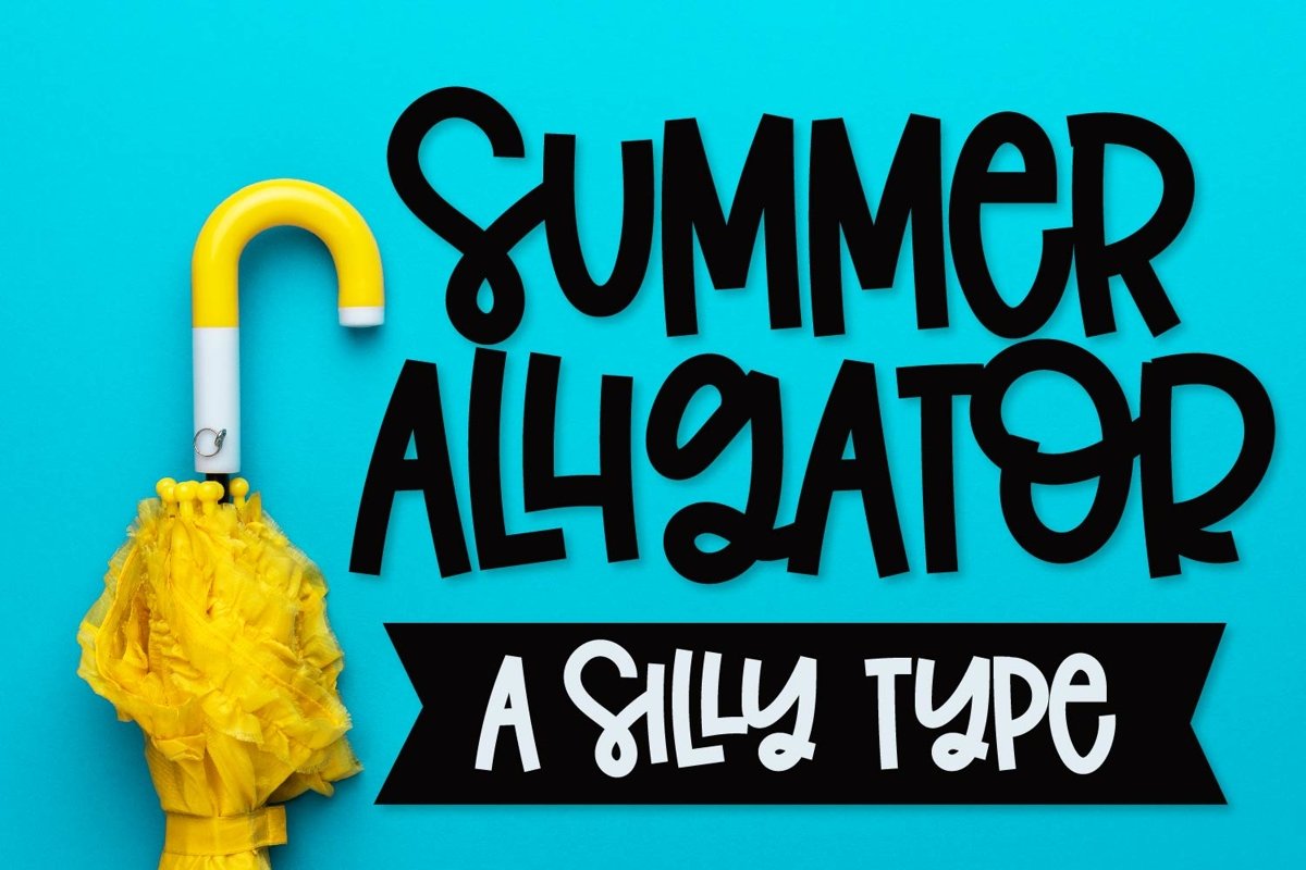 Summer Alligator - A Clean Craft Friendly Type! example image 1