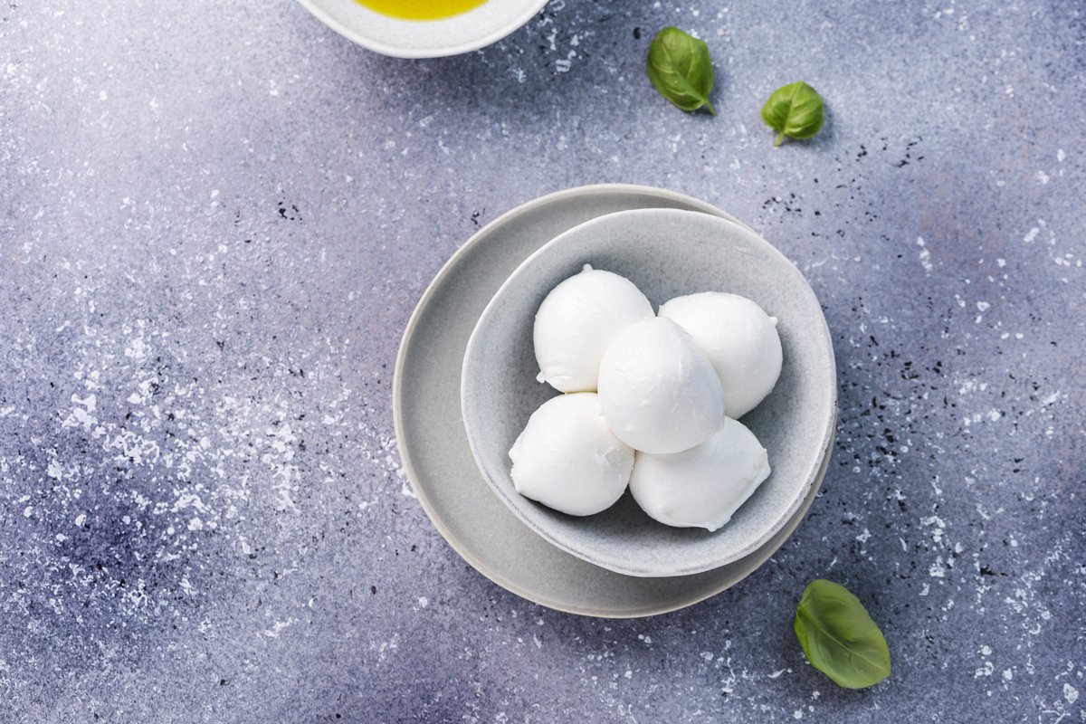 Italian cheese mozzarella with buffalo milk example image 1