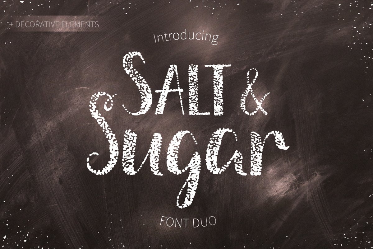 Salt & Sugar.Hand Drawn Font Duo example image 1