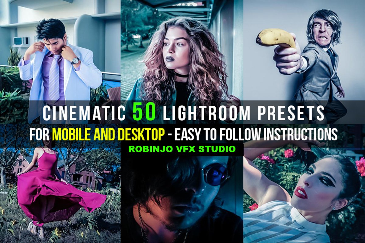 Cinematic 50 Lightroom Presets example image 1