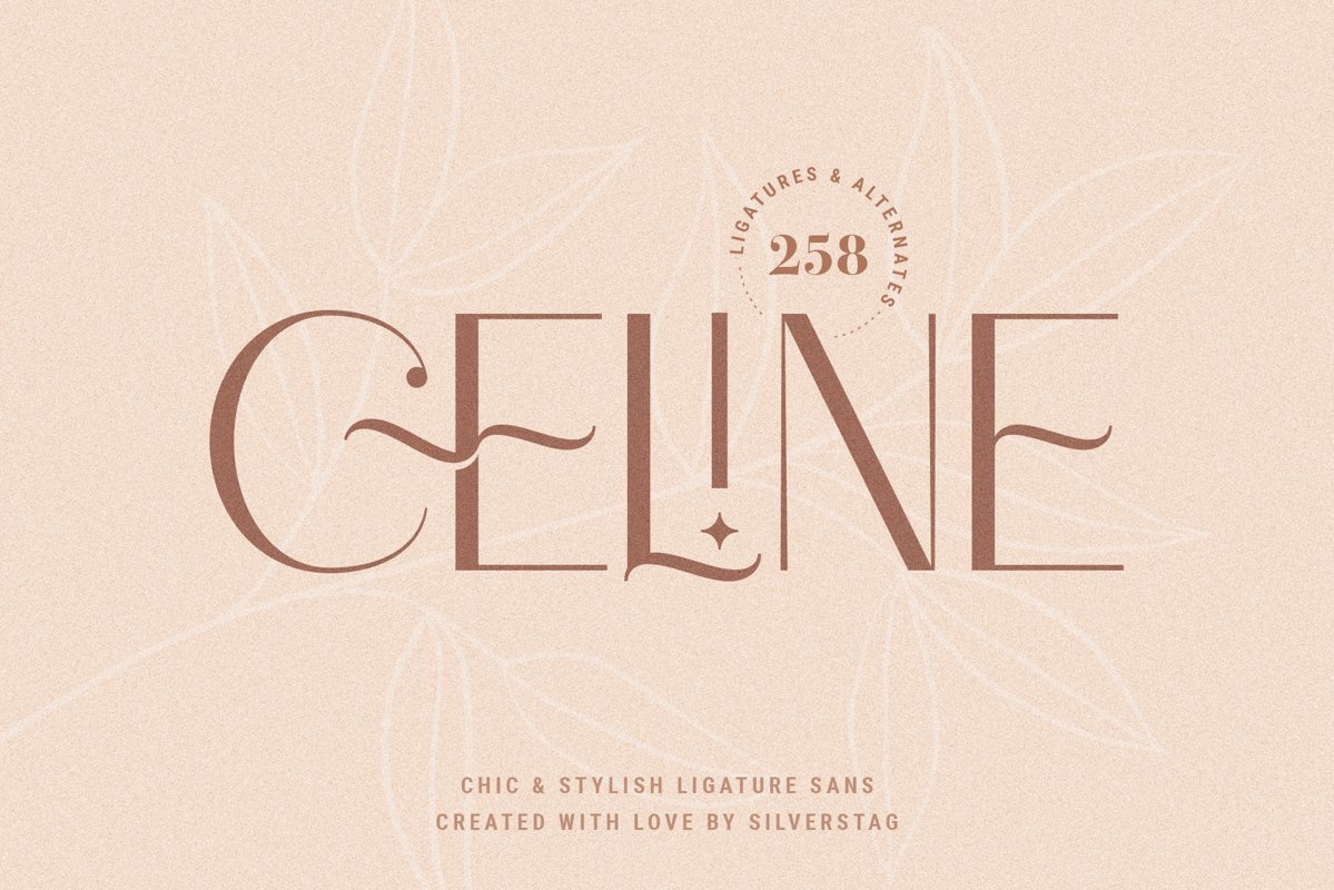 Celine - Chic Ligature Sans Font & Extras example image 1