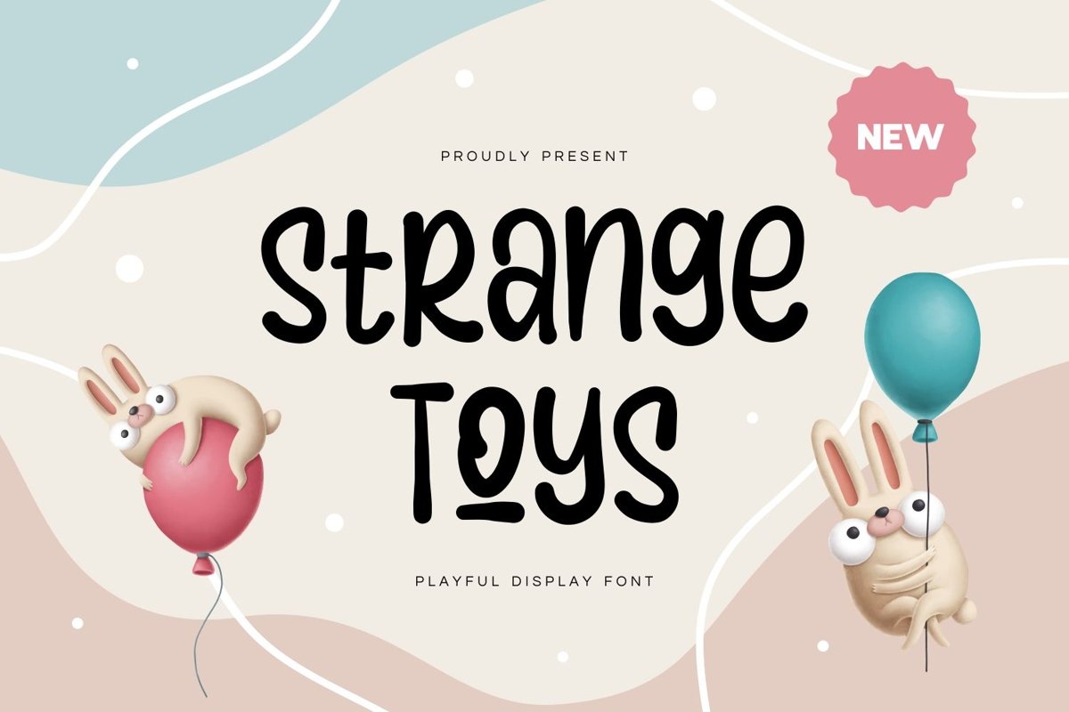 Strange Toy - Playful Display Font example image 1